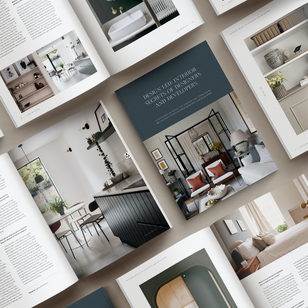 Flat lay mock up of book cover and inner pages